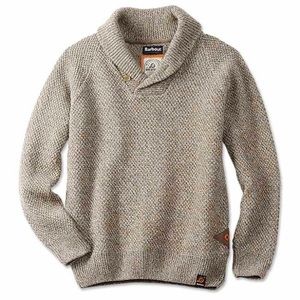 Barbour Bransfield Shawl-Collar Sweater - Sz. XL